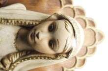 Load image into Gallery viewer, Vintage Jesus and Mary Ceramic Wall Hanging Art - ohiohippiessmokeshop.com