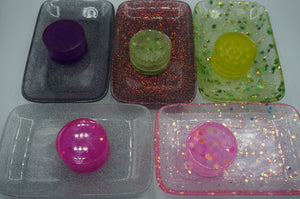 12 Count Glitter Bomb Tray & Grinder Sets  - Ohiohippies.com