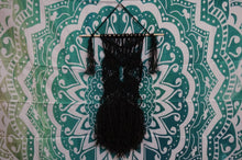 Load image into Gallery viewer, Pure Black Macrame Wall Hanger - ohiohippiessmokeshop.com