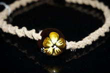 Load image into Gallery viewer, The Golden Flower bead pendant with hemp chain - Caliculturesmokeshop.com