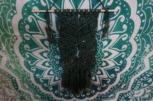 Load image into Gallery viewer, Deep Green Macrame Wall Hanger - Caliculturesmokeshop.com