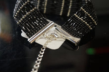 Load image into Gallery viewer, Black/Silver Glass Beaded Bracelet - Caliculturesmokeshop.com