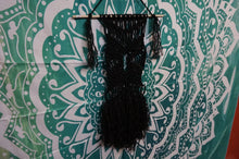 Load image into Gallery viewer, Pure Black Macrame Wall Hanger - ohiohippiessmokeshop.com