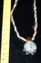 Load image into Gallery viewer, Blue/Orb World pendant with hemp chain - Caliculturesmokeshop.com