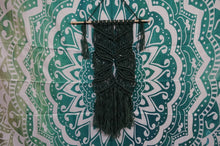 Load image into Gallery viewer, Deep Green Macrame Wall Hanger - Caliculturesmokeshop.com