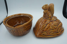 Load image into Gallery viewer, Vintage Ceramic Squirrel Walnut Nut Dish - ohiohippiessmokeshop.com
