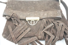 Load image into Gallery viewer, Vintage Leather Purse with fringe - ohiohippiessmokeshop.com
