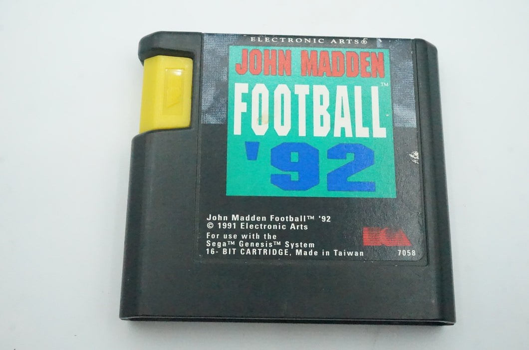 Madden 92' Sega Game - Ohiohippies.com