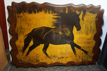 Load image into Gallery viewer, Vintage Horse on Wood Resin Picture- ohiohippies.com
