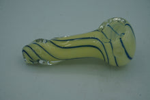 Load image into Gallery viewer, cream and blue spiral pipe- ohiohippies.com
