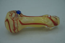 Load image into Gallery viewer, cream and red spiral pipe- ohiohippies.com
