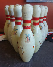 Load image into Gallery viewer, Vintage/Original Bowling Pins 10 Set - ohiohippies.com
