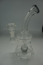Load image into Gallery viewer, Gold/Silver/Clear Oil Rigs - Caliculturesmokeshop.com
