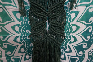 Deep Green Macrame Wall Hanger - Caliculturesmokeshop.com