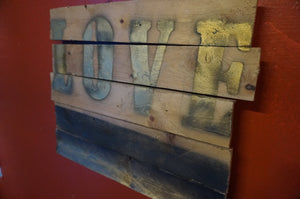 Wooden Sign of Love