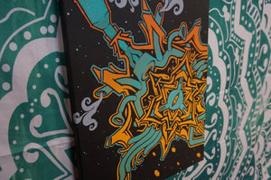 Abstract Water Pipe Acrylics Canvas Art - Caliculturesmokeshop.com