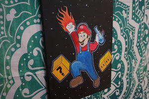 Water Pipe Jumping Mario Acrylics Canvas Art - Caliculturesmokeshop.com
