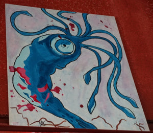Squid Billy on Canvas - Caliculturesmokeshop.com