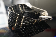 Load image into Gallery viewer, Black/Silver Glass Beaded Bracelet - Caliculturesmokeshop.com
